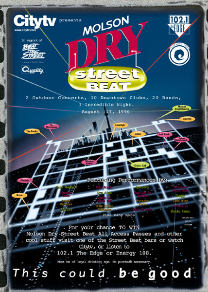 A poster of the dr street beat show.
