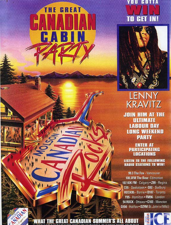 A poster for the canadian cabin party.